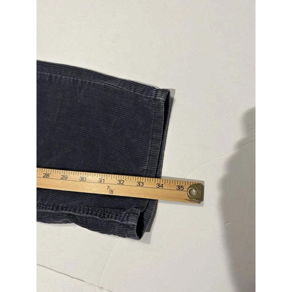 Vintage Levi's L2 Corduroy Pants Baggy Wide Leg Loose 33x34 Made in USA 90s Blue
